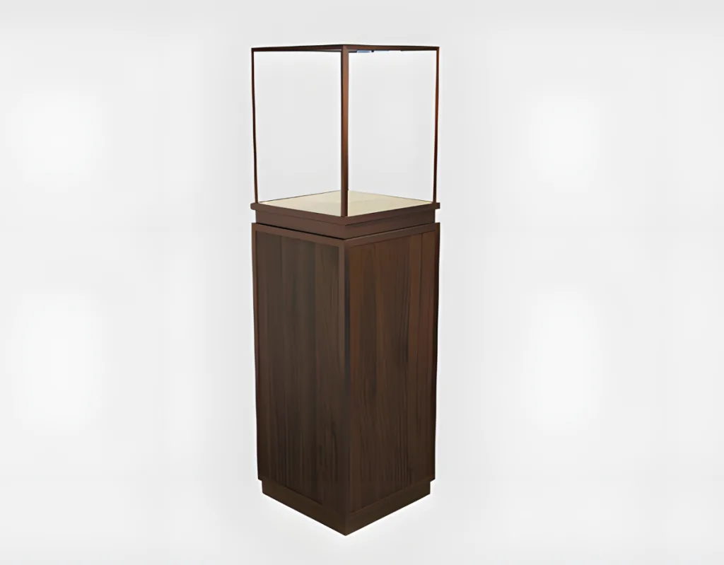 Customize Wooden Color Jewelry Tower Display Showcase Store Furniture For Sale