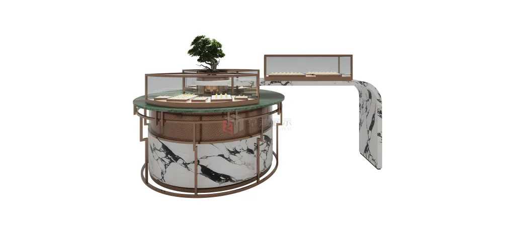 Luxury Product Shop Display Cabinet Modern Jewelry Showcase