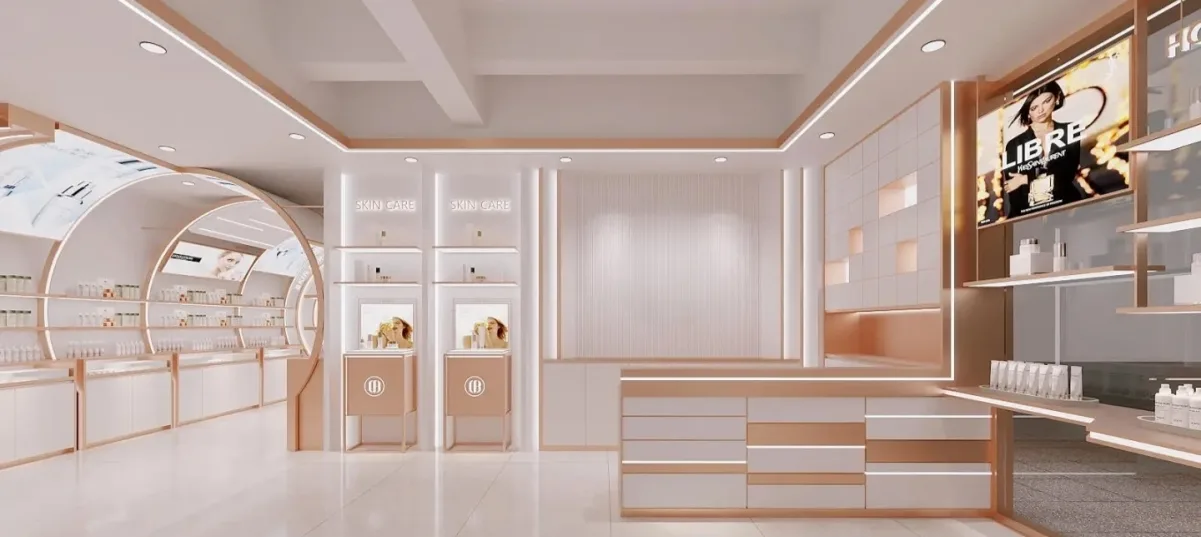 Cosmetics Display Showcase