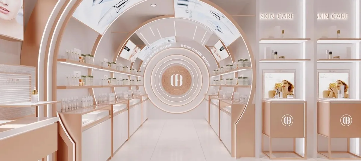 Cosmetics Display Showcase