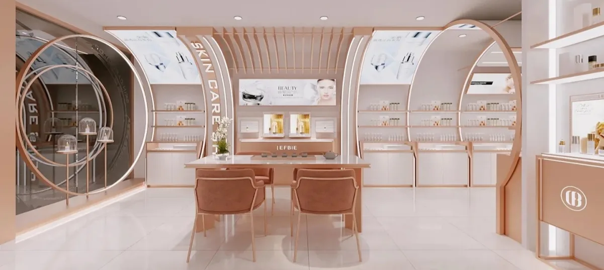 Cosmetics Display Showcase