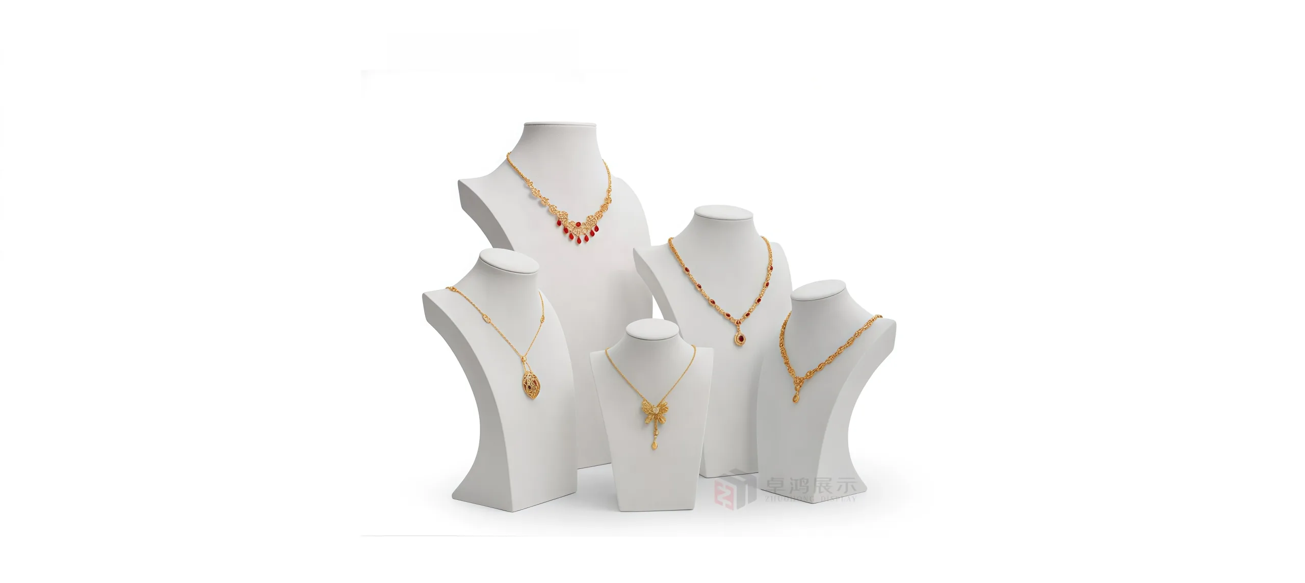 Necklace mannequin head for jewellery display Jewellery display prop for shop window