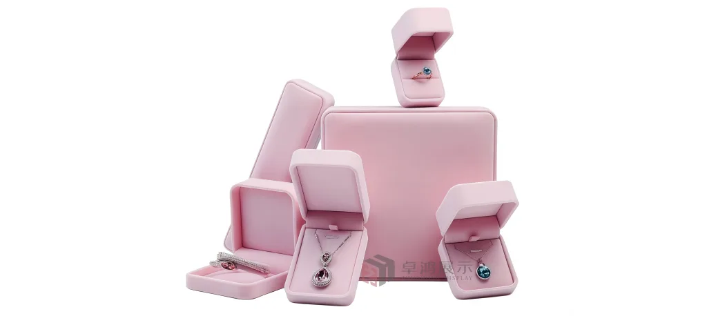 Long-pile velvet jewellery box available in customisable colours