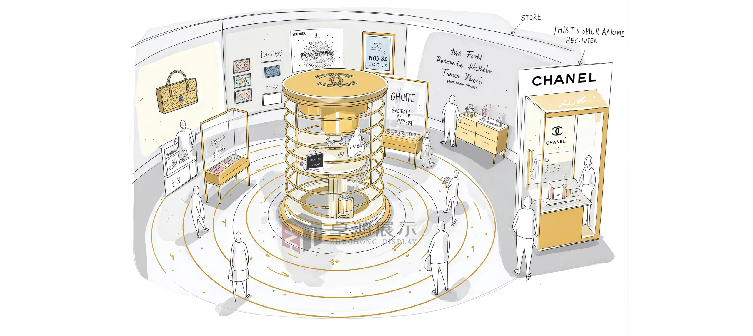 Complete One-Stop Luxury Store Space Design Solutions