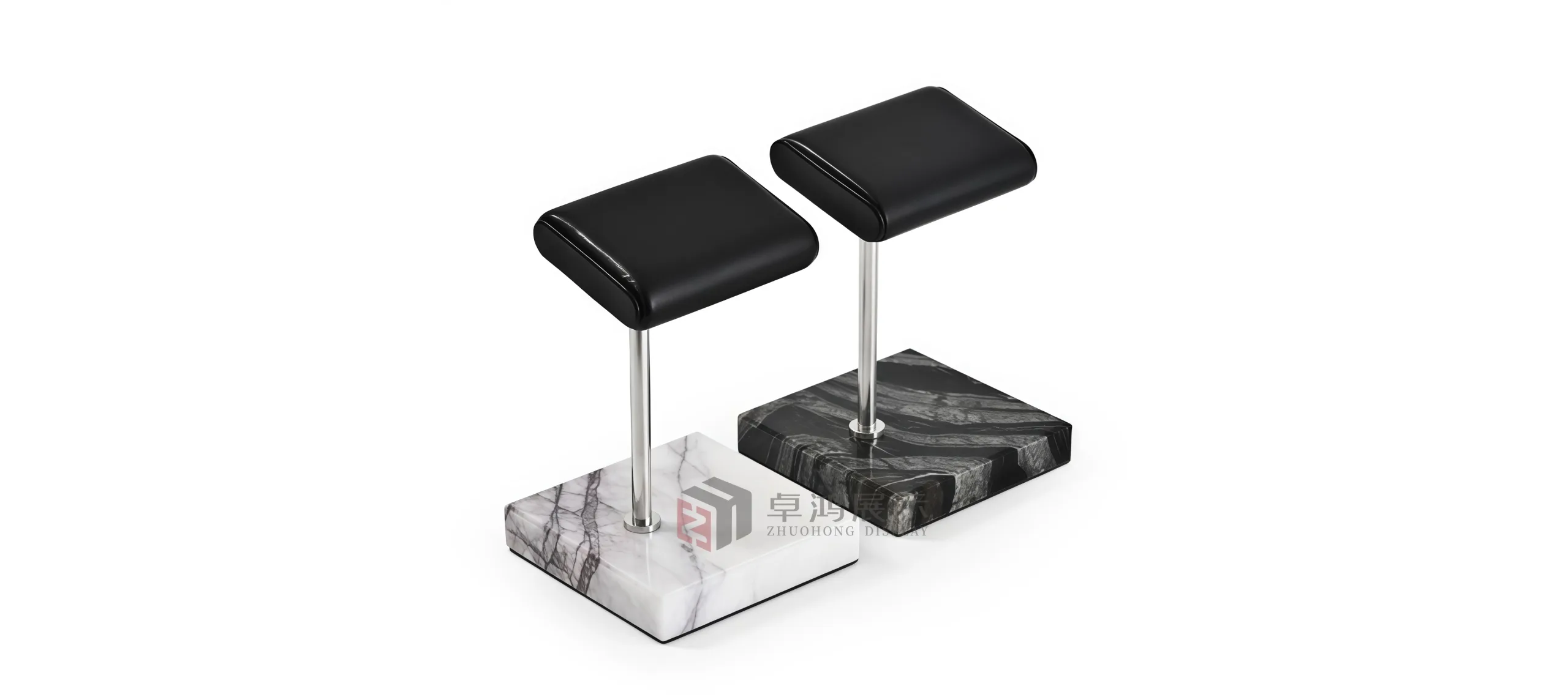 Marble-based premium watch display counter prop Watch stand