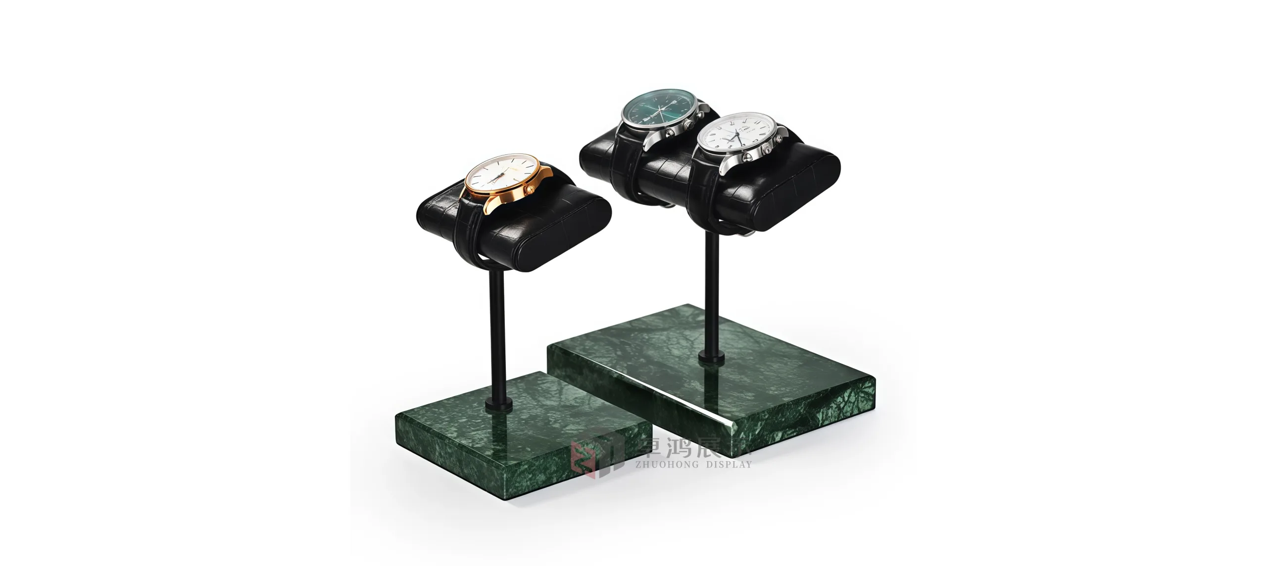 Marble-based premium watch display counter prop Watch stand