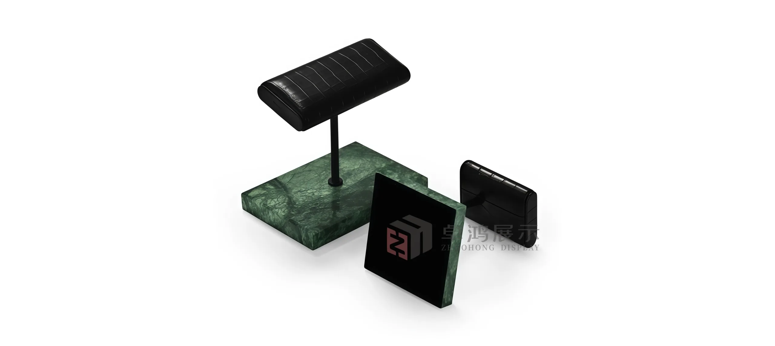 Marble-based premium watch display counter prop Watch stand