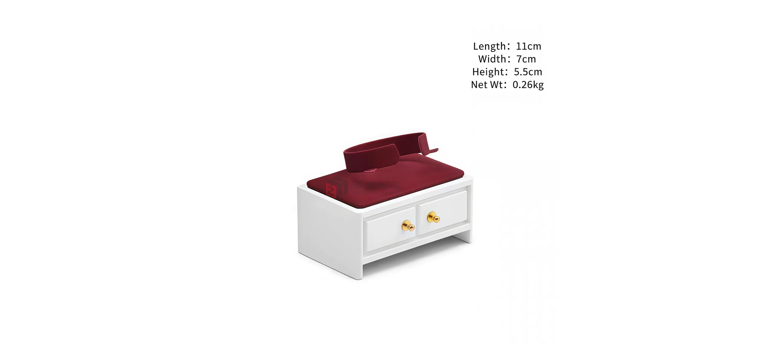 Red lacquered counter display prop set