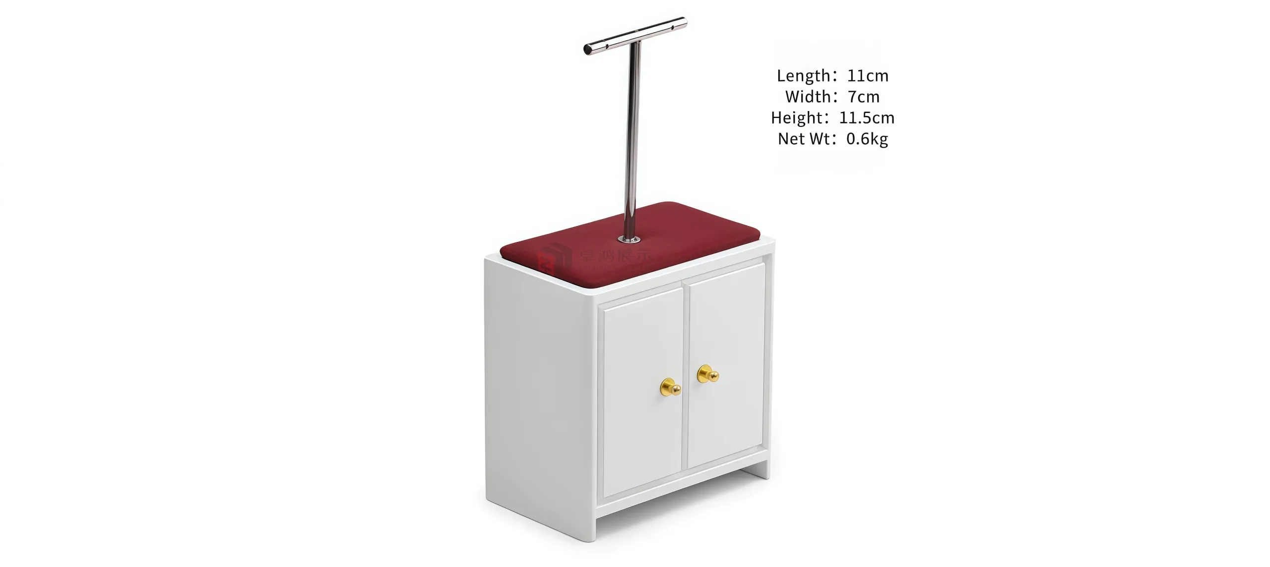 Red lacquered counter display prop set