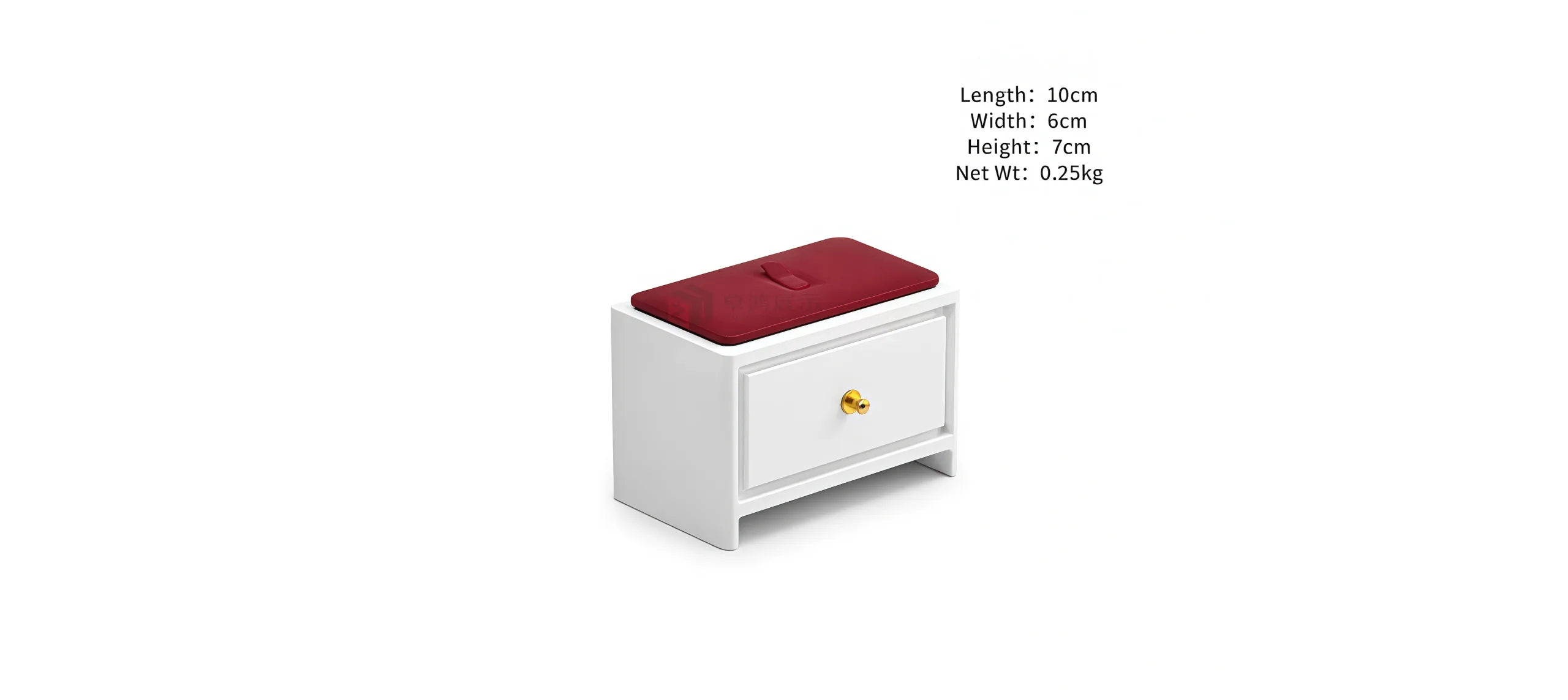 Red lacquered counter display prop set
