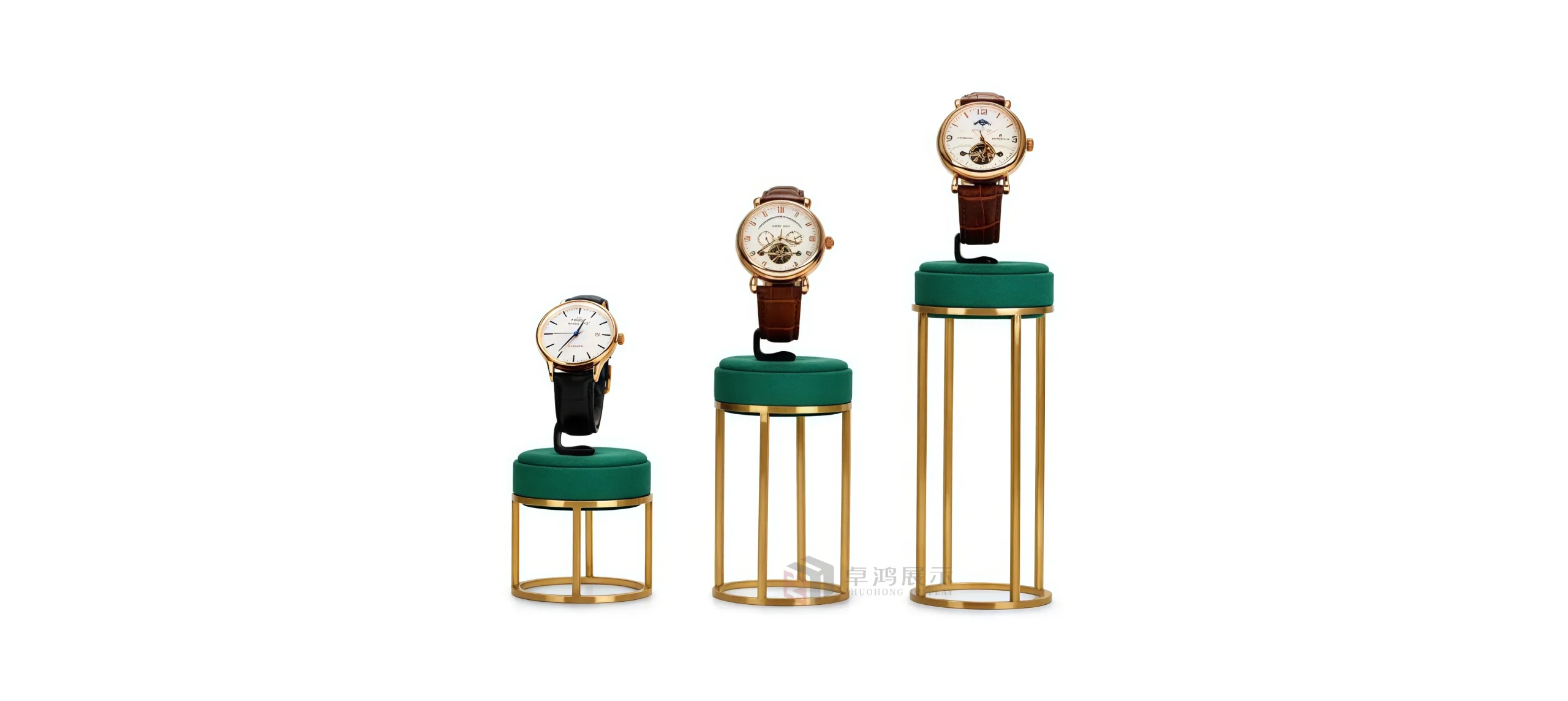 Premium Watch Metal Microfibre Case Stand