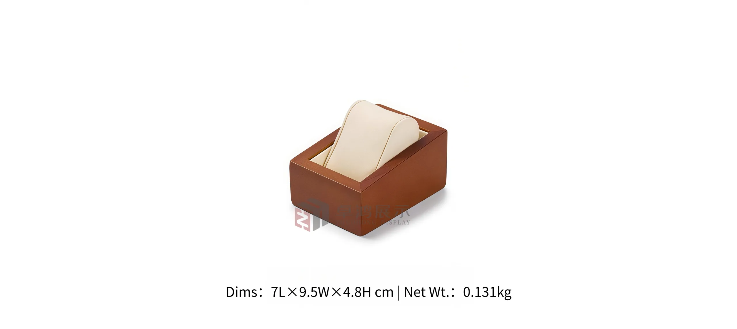 Solid Wood Microfibre Portable Watch Storage Case & Watch Box