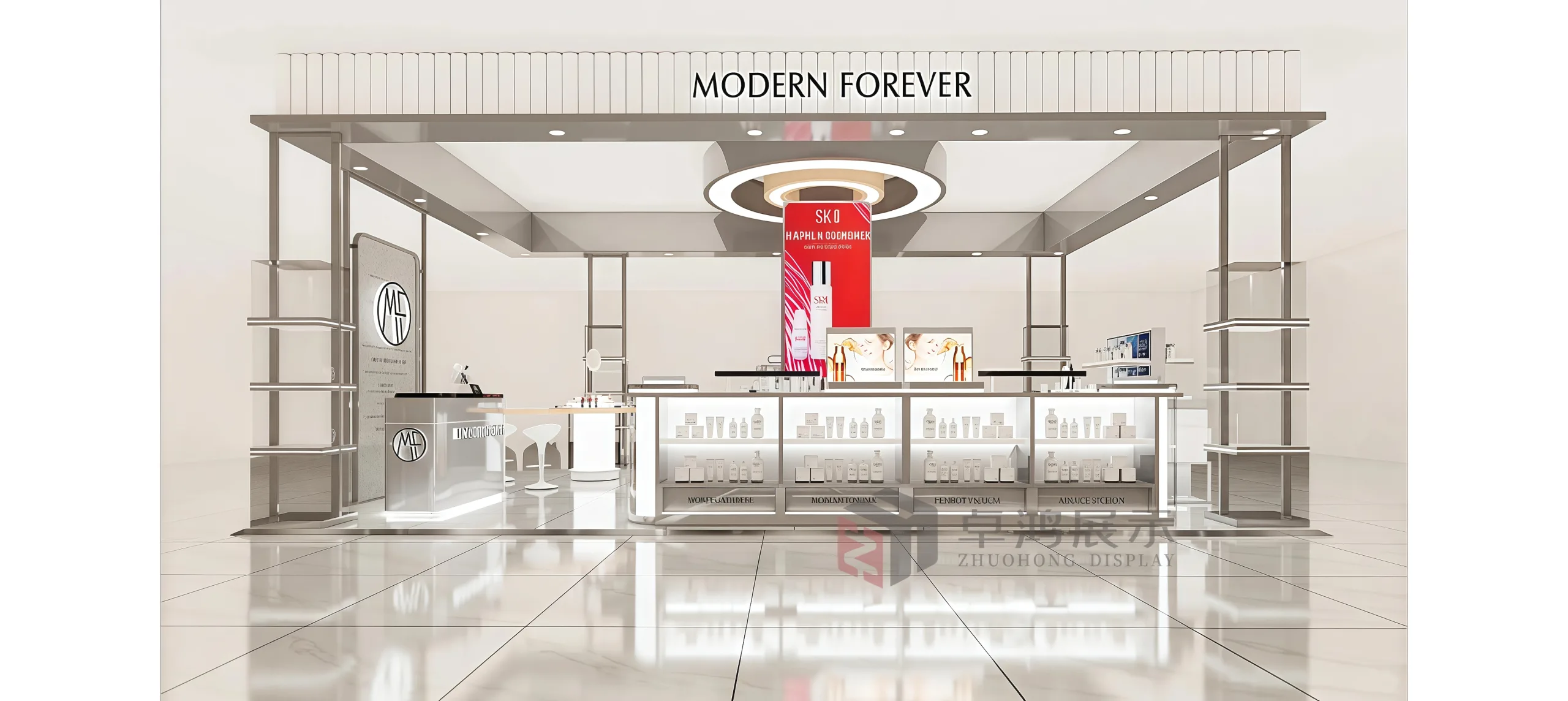 Beauty Store Design: Linear Lighting Effects + Ergonomics, Redefining the Consumer Experience