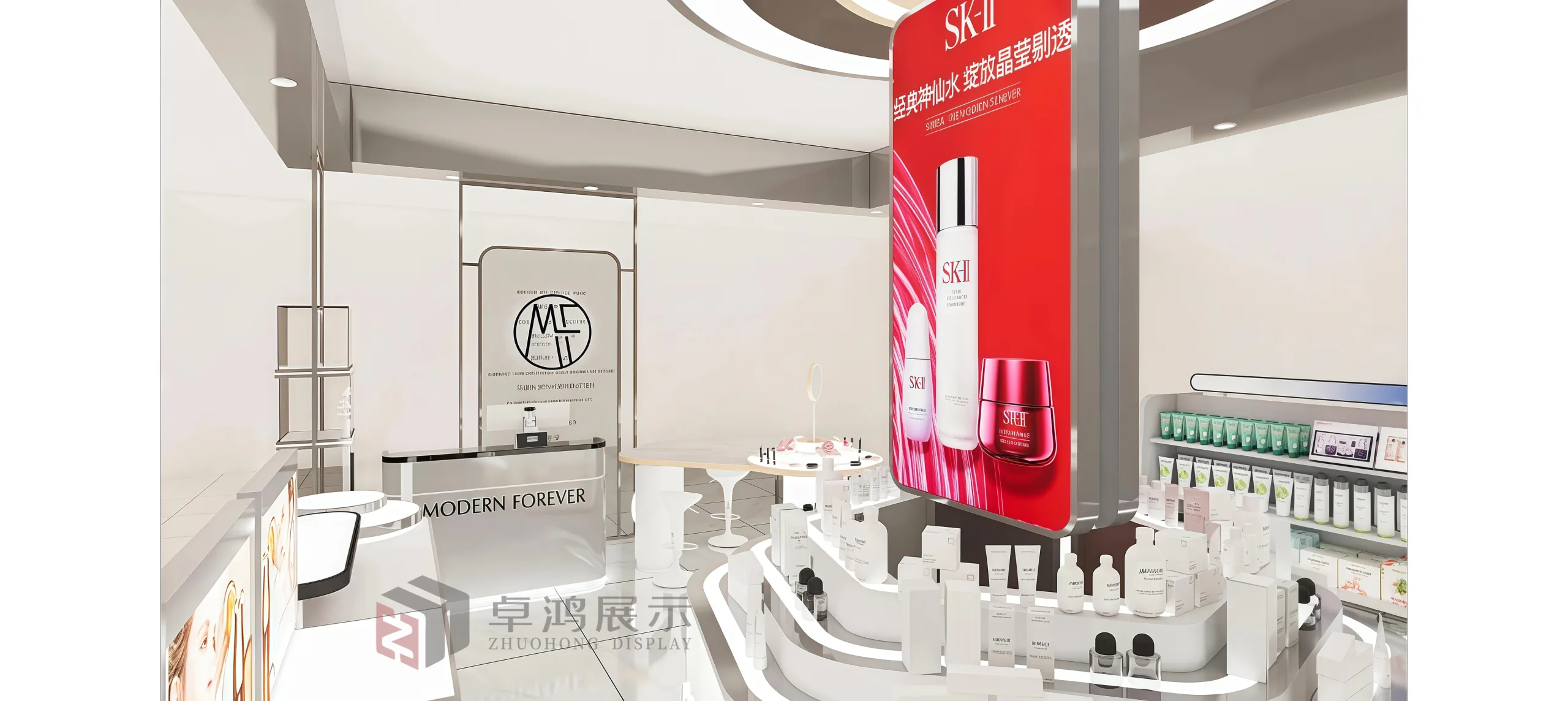 Beauty Store Design: Linear Lighting Effects + Ergonomics, Redefining the Consumer Experience