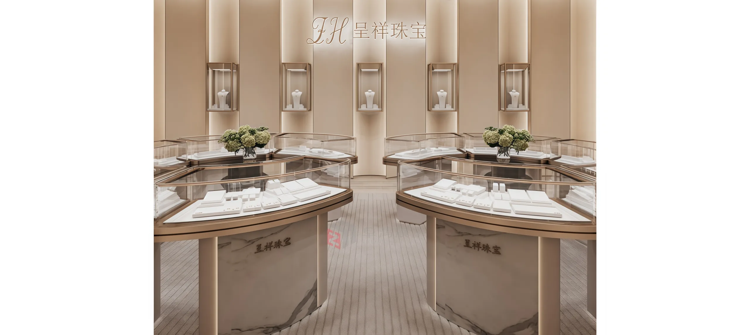 Premium Store Solution for Jewelry: Branded Display & Interior Design