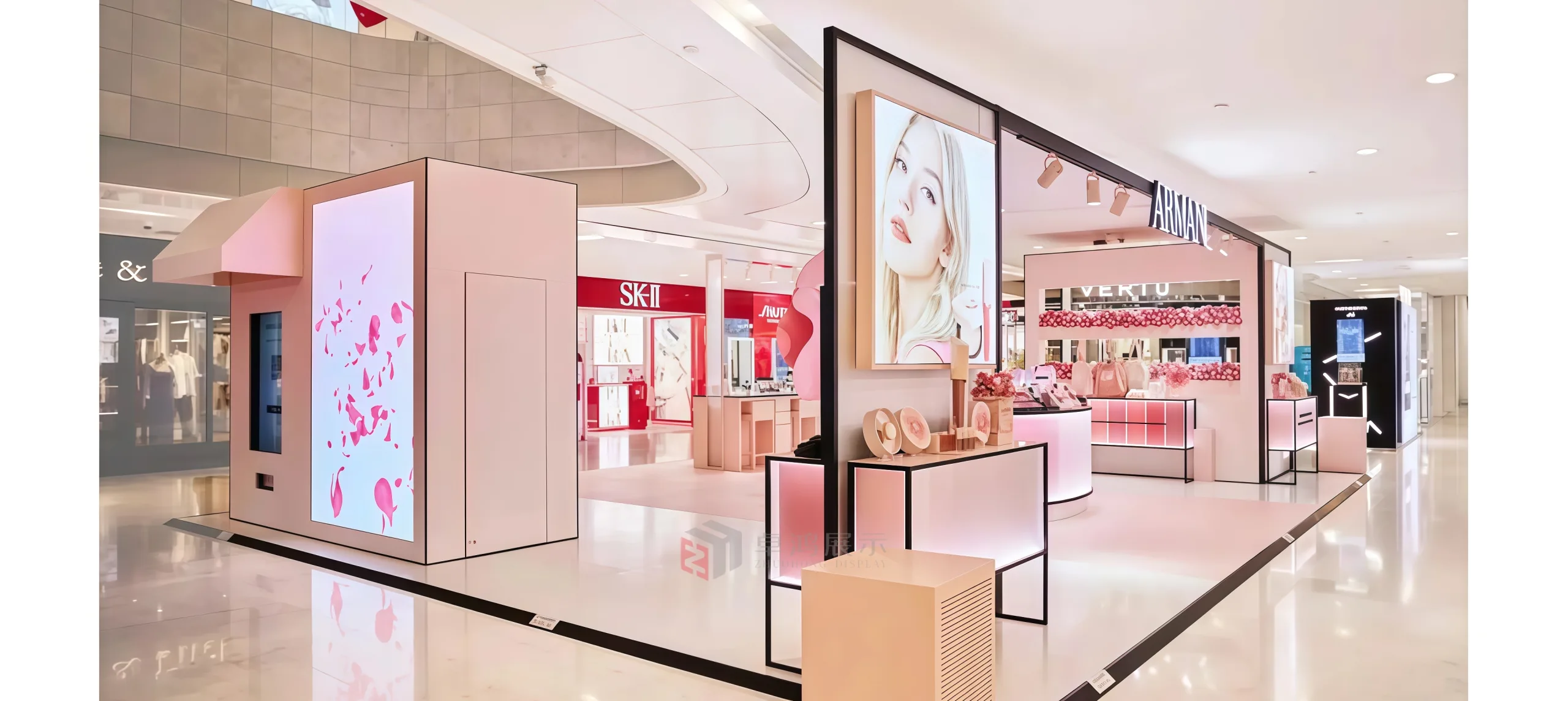 Stop Being Ordinary! Create Exclusive Pink - Gold Aesthetic Space for Beauty Brands, Renew upon Order