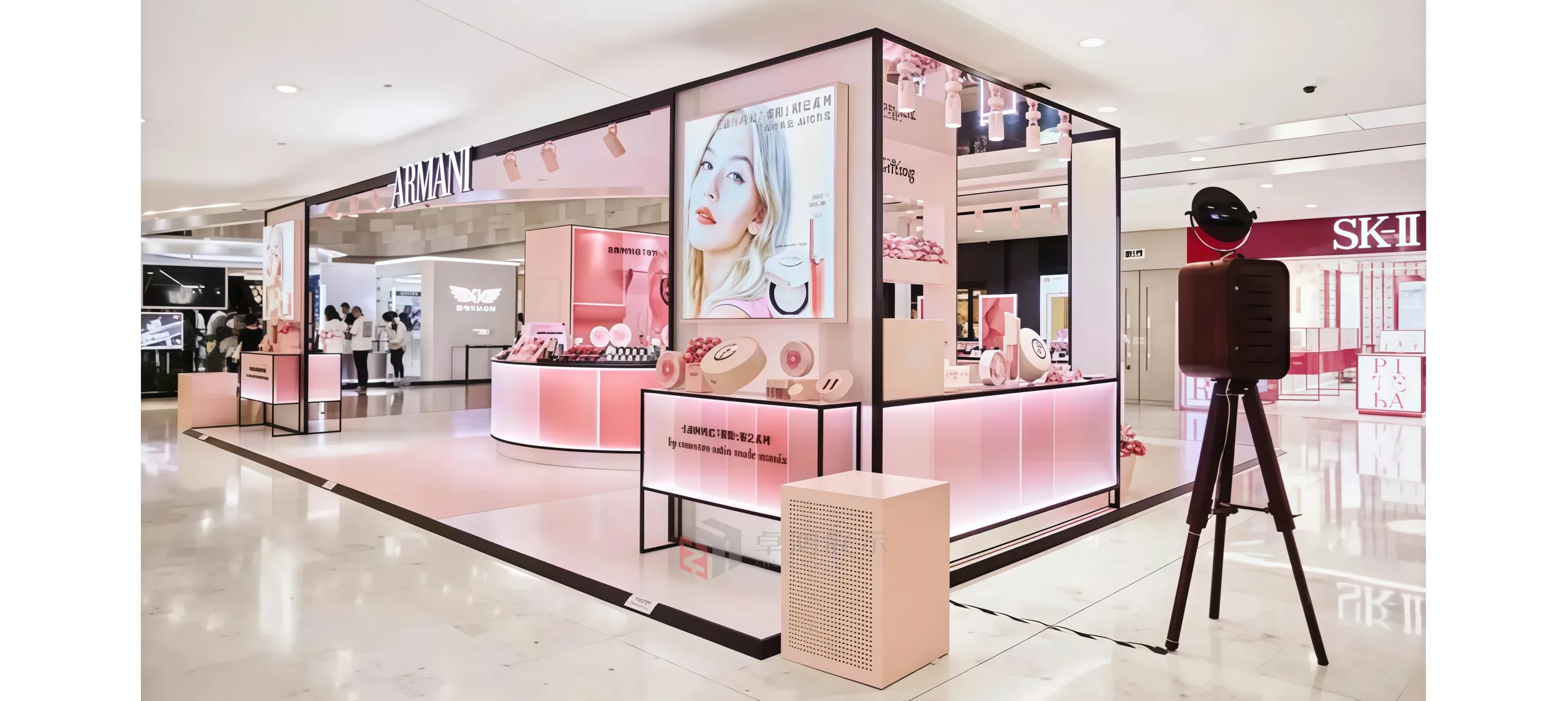 Stop Being Ordinary! Create Exclusive Pink - Gold Aesthetic Space for Beauty Brands, Renew upon Order